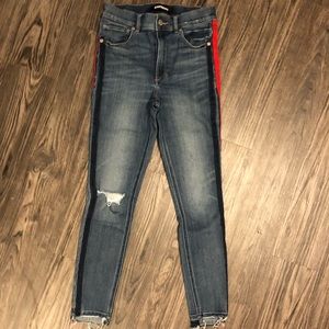 Express Red Piped jeans